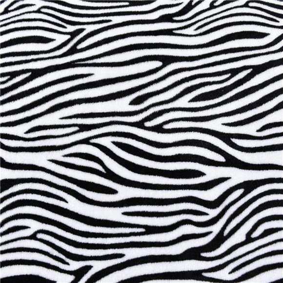 Oversized Flannel Fleece Velvet Blanket Throw Size(50x70 inch) - Zebra Pattern - Picture 6 of 6